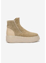Zapatos Ženski usnjeni gležnjarji Andiora bež