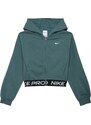 NIKE Športna jopa na zadrgo 'Pro' temno zelena / črna / bela