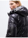 Calvin Klein Jeans Zimski plašč črna / bela