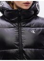 Calvin Klein Jeans Zimski plašč črna / bela