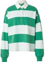 LEVI'S  Majica 'Reenie Rugby Long Sleeve Tee' zelena / pastelno zelena