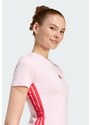 ADIDAS SPORTSWEAR Funkcionalna majica 'Essentials' roza / rdeča