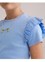 WE Fashion Majica 'Meisjes' pastelno modra