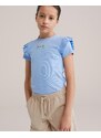 WE Fashion Majica 'Meisjes' pastelno modra