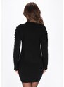 faina Pletena obleka črna