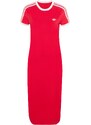ADIDAS ORIGINALS Obleka '3 STRIPES DRESS' rdeča / bela