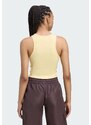 ADIDAS ORIGINALS Top 'Essentials' svetlo rumena / bela