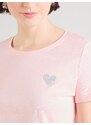 ONLY Majica 'ONLKita' roza / srebrna