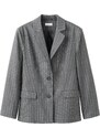 MANGO TEEN Blazer 'Rosep' bež / temno siva