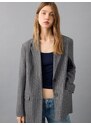 MANGO TEEN Blazer 'Rosep' bež / temno siva