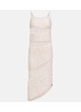 Dion Lee Paneled linen-blend gown