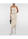 Dion Lee Paneled linen-blend gown