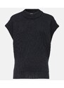 Bottega Veneta Ribbed-knit wool top