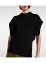 Bottega Veneta Ribbed-knit wool top