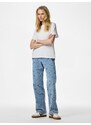 PIECES Kavbojke 'PCFlora' moder denim / smaragd / roza / bela