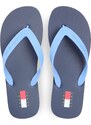 Tommy Jeans Japonke 'BEACH SANDAL' nebeško modra / temno modra / rdeča / črna / bela