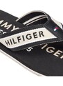 TOMMY HILFIGER Japonke črna / bela