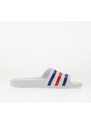 adidas Originals adidas Adilette Aqua Slides Ftwr White/ Pure Ruby/ Semi Lucid Blue