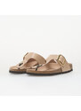 Birkenstock Gizeh Big Buckle Natural Leather Patent Women High-Shine New Beige