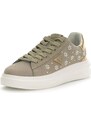 GUESS Nizke superge 'ELBINA12' zlata / temno siva / transparentna / biserno bela